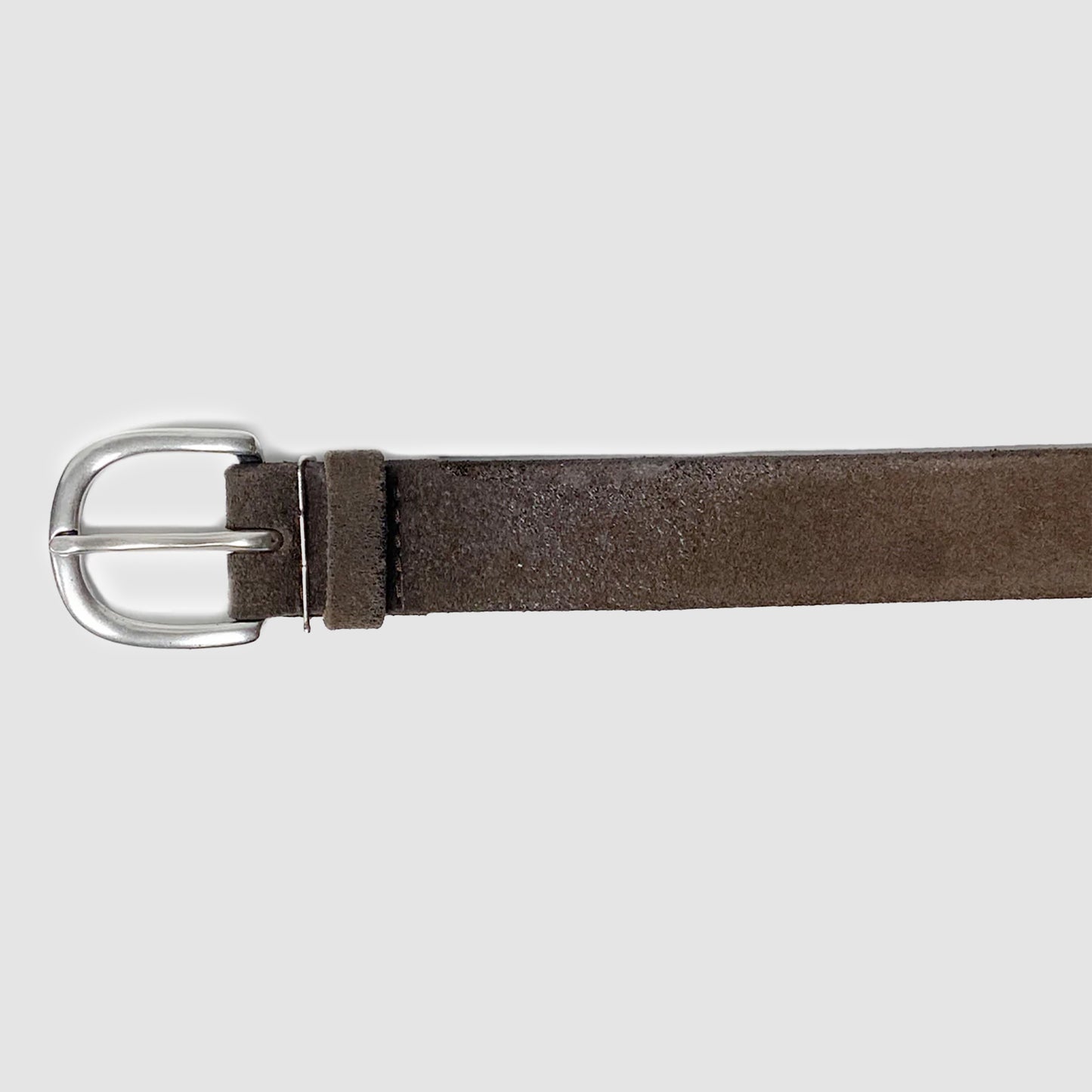 Belt in suede color brown
