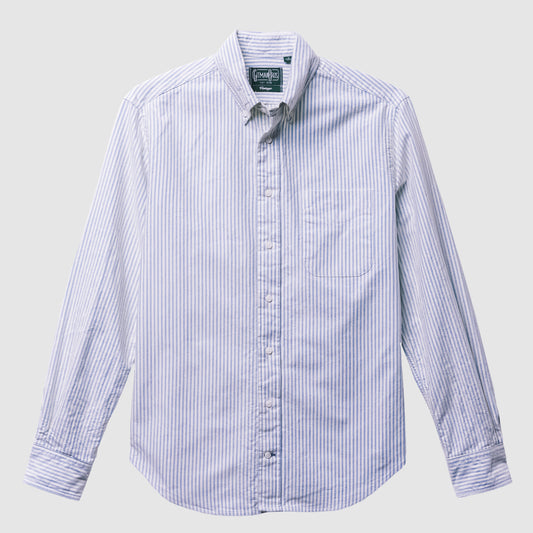 Blue Stripe Oxford Shirt Button Down
