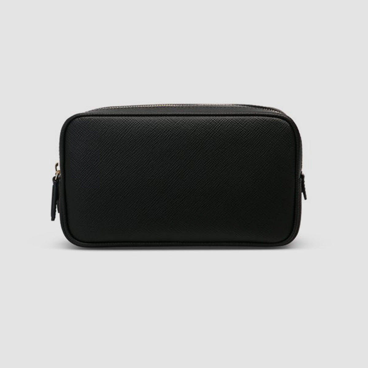 Washbag With Double Zip in Panama Black