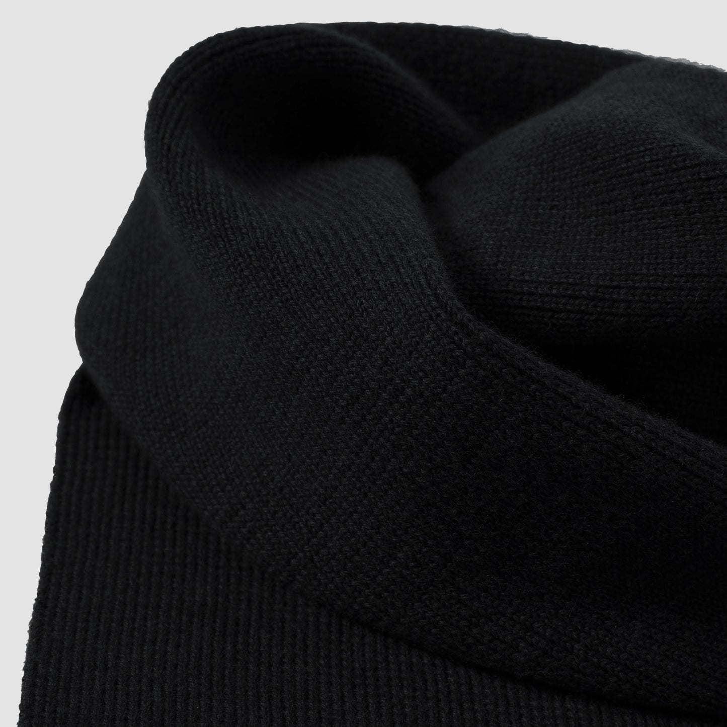 Merino Wool Ribbed Classic Scarf