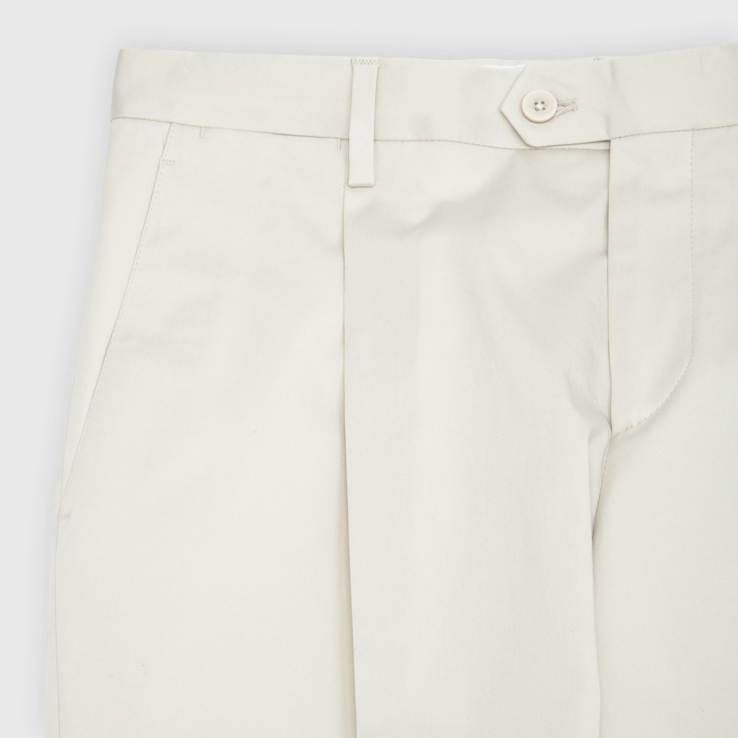 Solid Stretch Cotton Single Breasted Suit