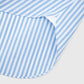 Light Blue & White Striped, Eduardo Spread Collar, Napoli Fit 170/2 Dress Shirt