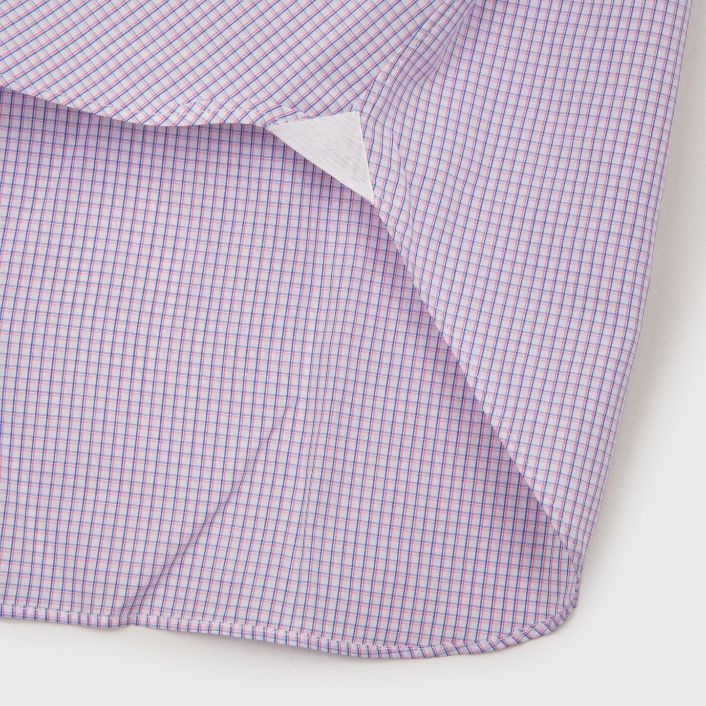 Navy & Violet Micro Check, Eduardo Spread Collar, Napoli Fit 170/2 Dress Shirt