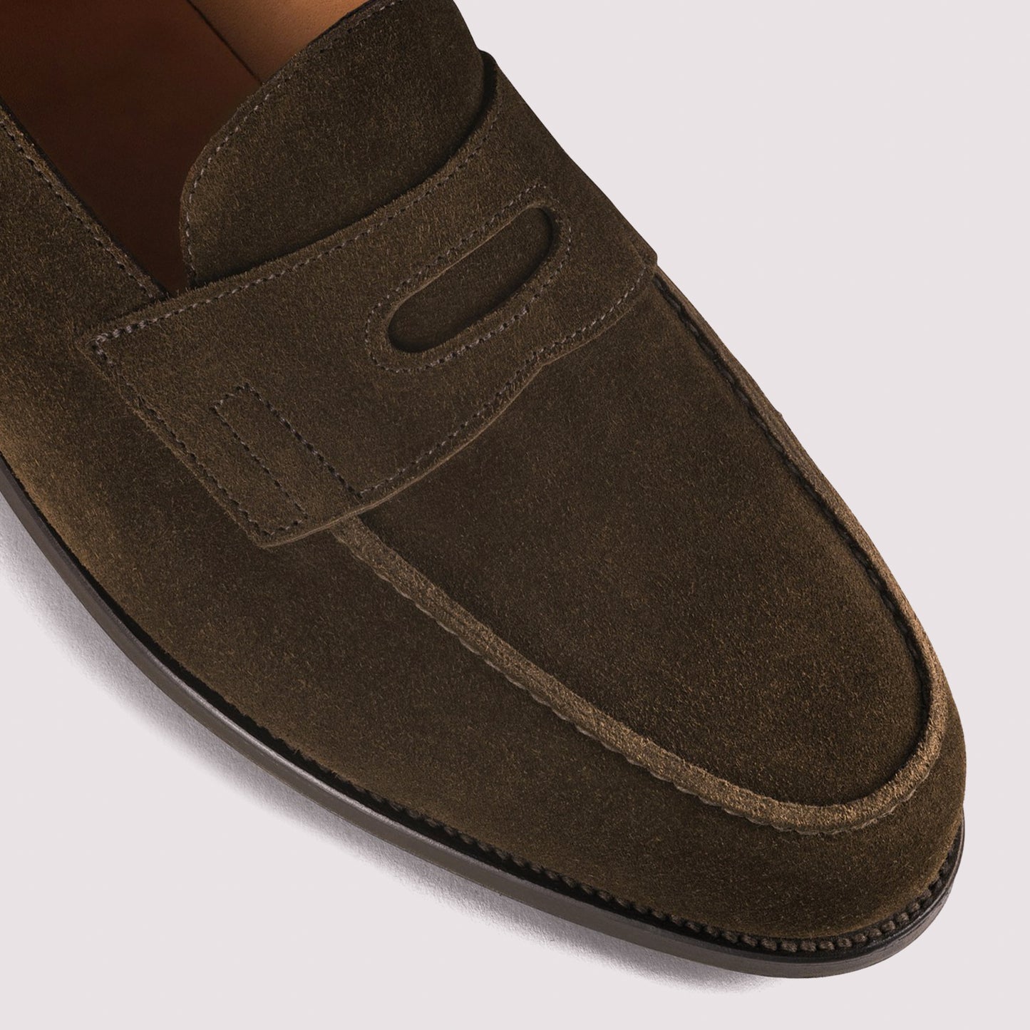 Lopez, Dark Brown Suede, Leather Sole