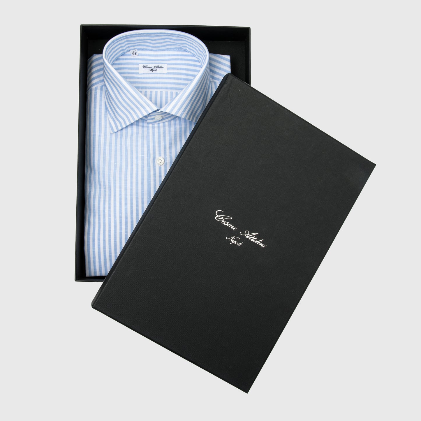 Striped Linen & Cotton Shirt with Lino Collar