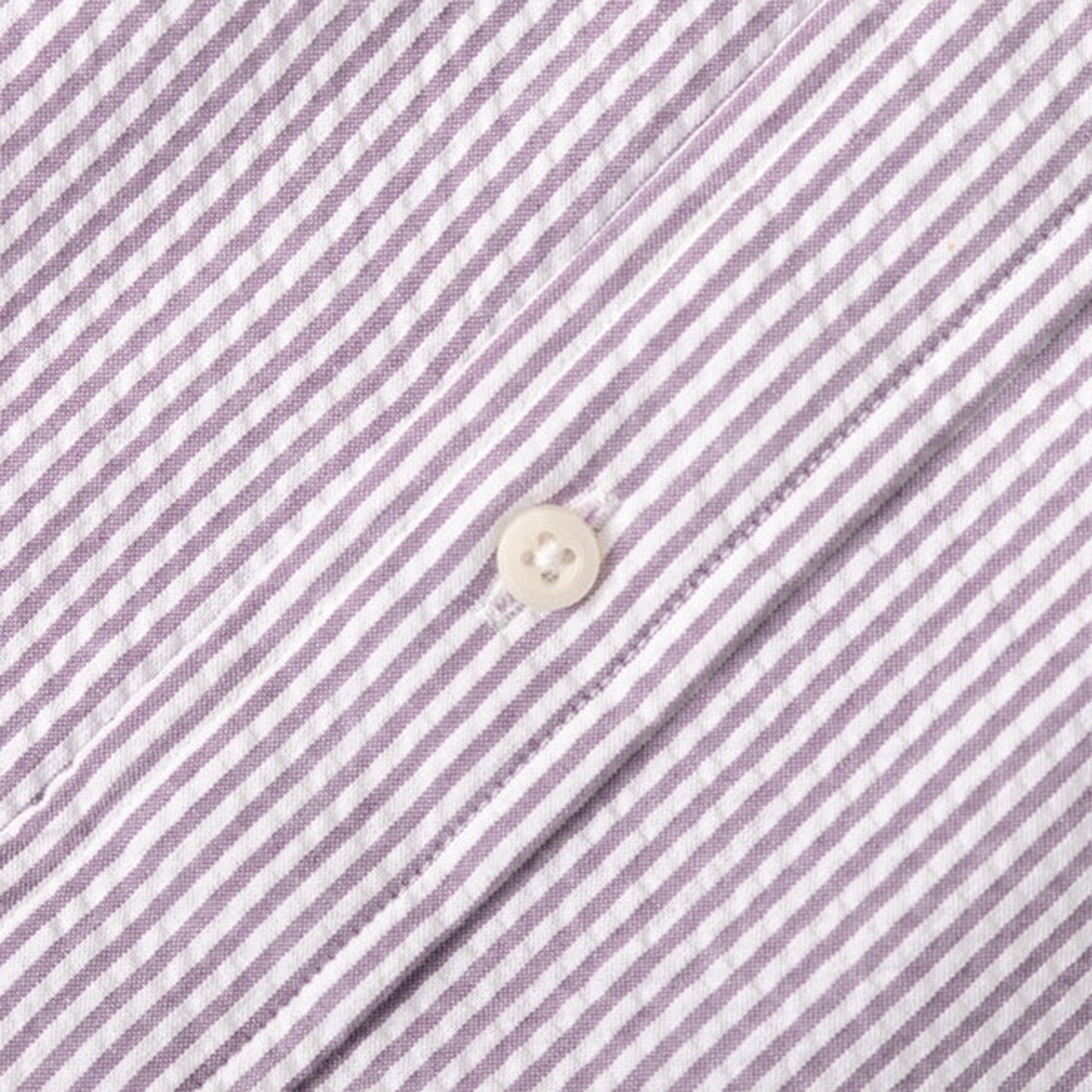 Purple Yarn Dye Seersucker Button Down Shirt Mauve/White