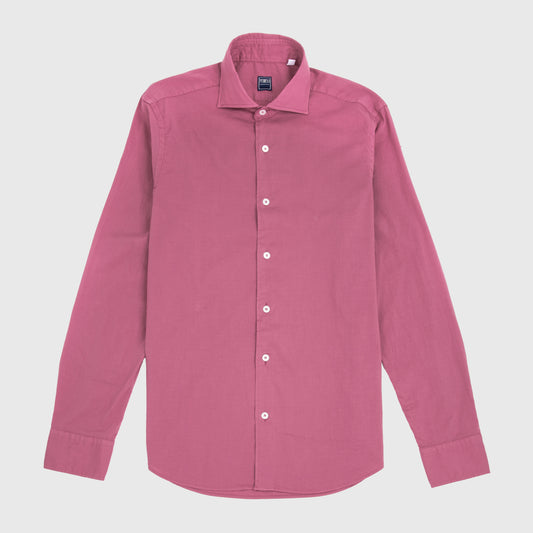 Sean Shirt in Panamino Voile Cotton Ruby Red 220