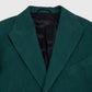 Double Breasted Jacket with Patch Pockets Green