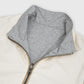 Reversible Vest Microfibre to Jersey Cream & Grey