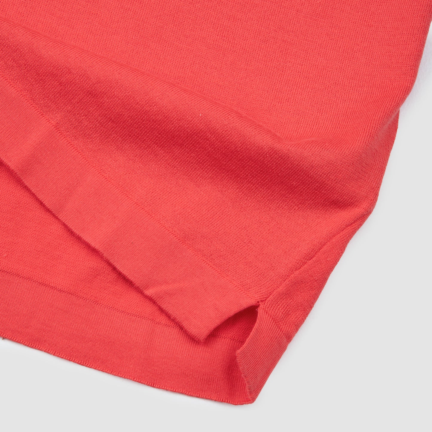 Knit Fine Gauge T-Shirt - Coral