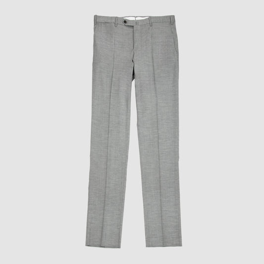 TO68 Melange Lux Soft Wool and Viscose Trouser  Mid Grey