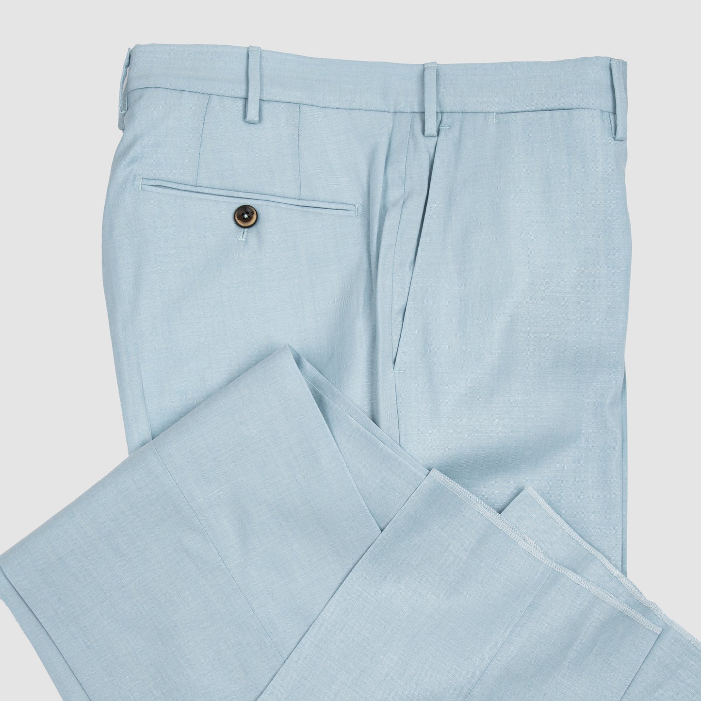 TO68 Melange Lux Soft Wool and Viscose Trouser Light Blue