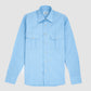 Two Pocket Army Cotton Shirt - Light Blue