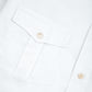 Two Pocket Army Cotton Shirt White