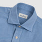 Pop Over Cotton Linen Shirt Blue