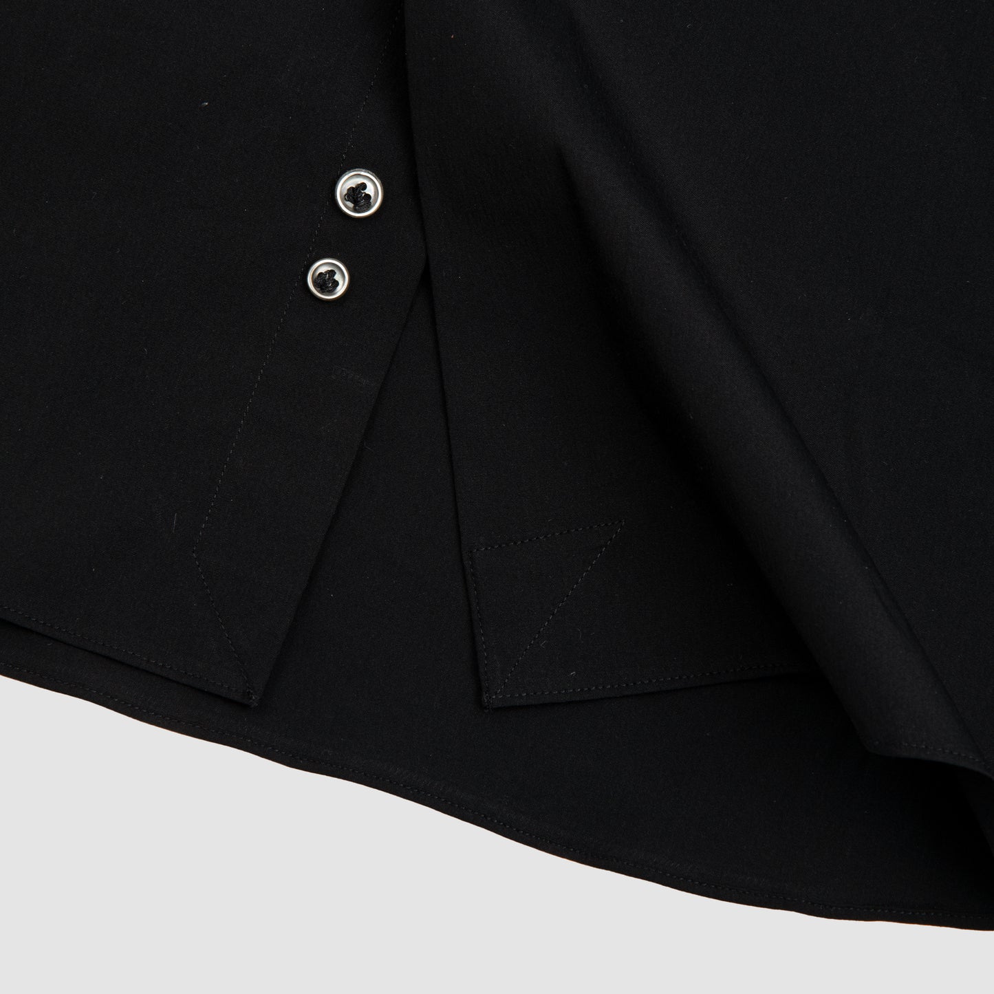 Stretch Poplin Shirt Black
