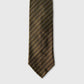 Dark Brown and Light Brown Woven Striped Tie