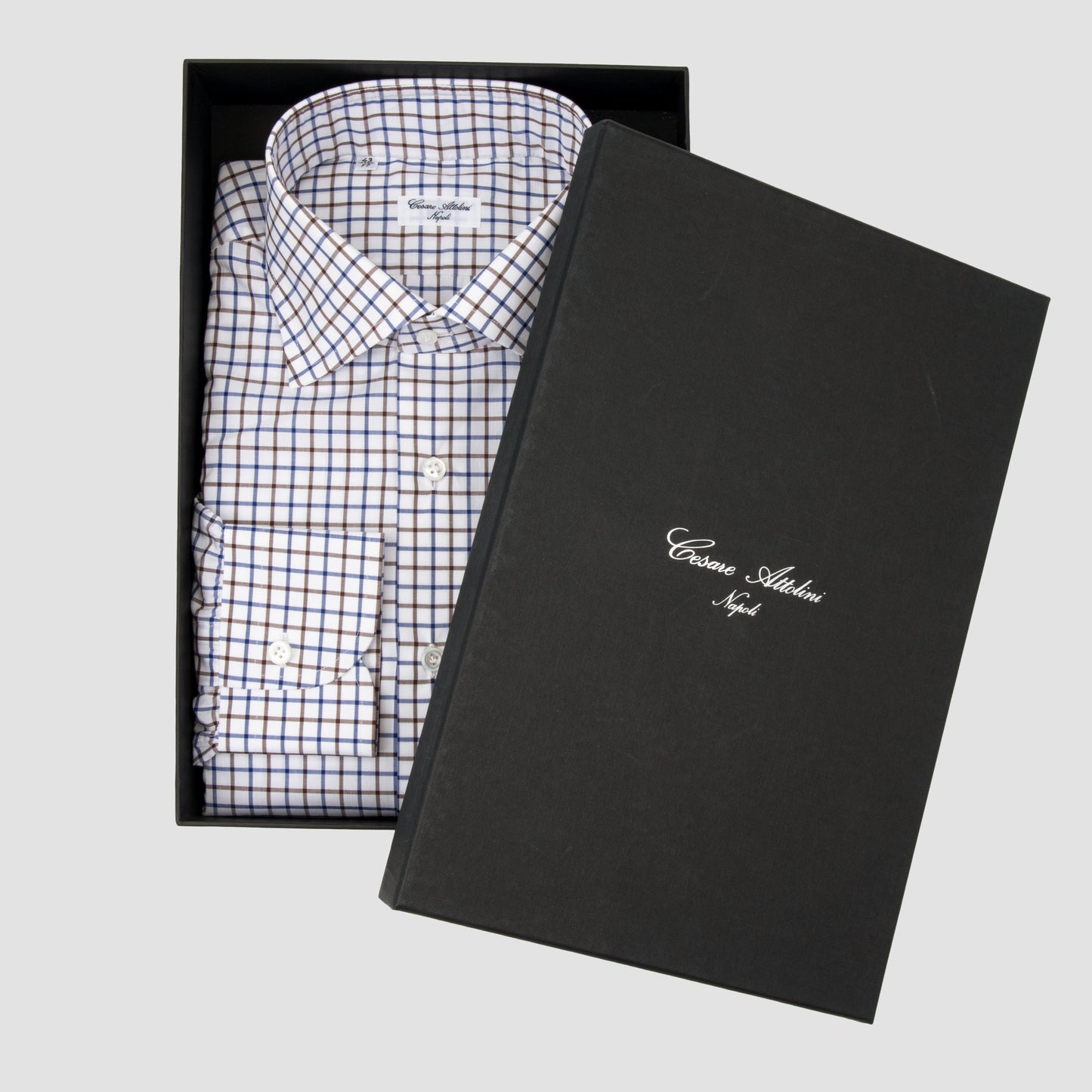 Checked Shirt with Tullio Collar