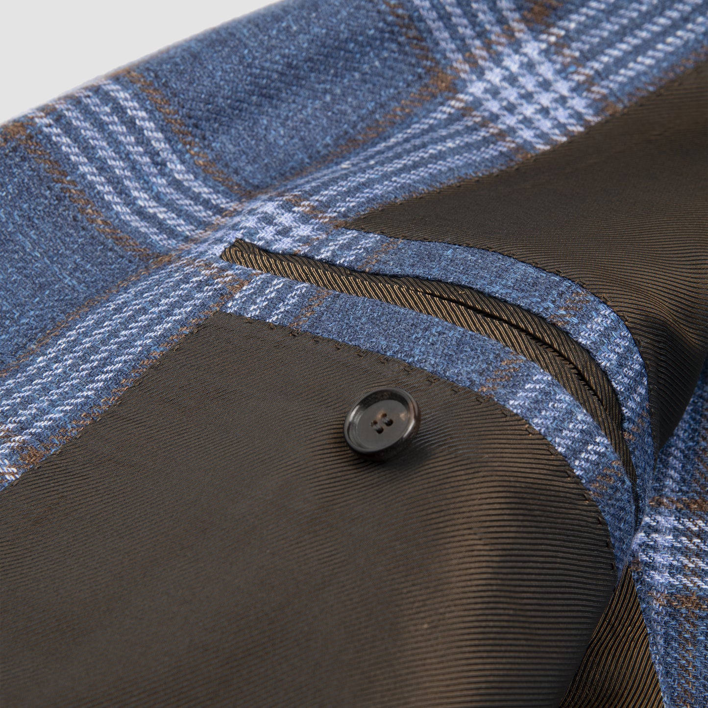 Cashmere, Silk and Linen Overcheck Jacket