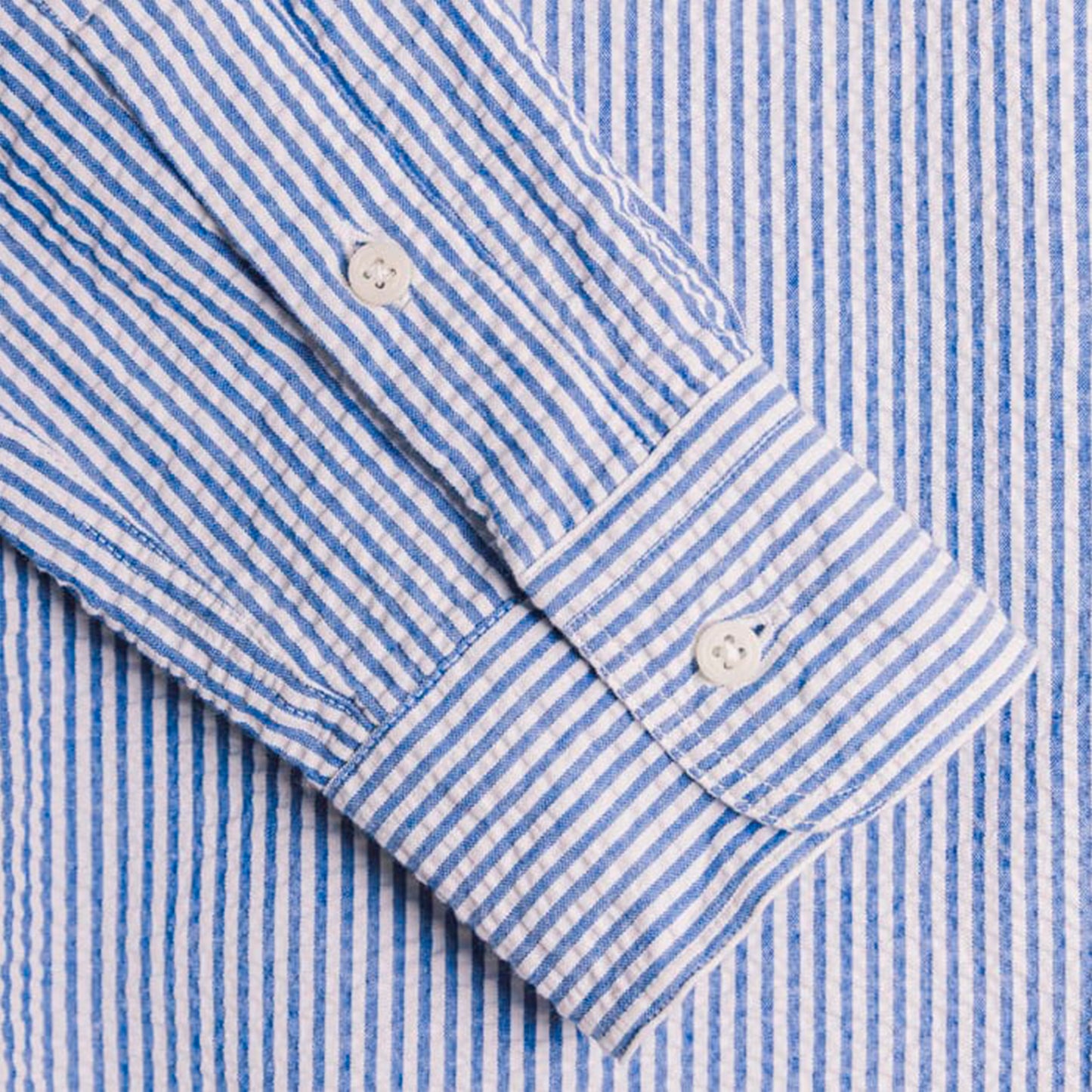 Seersucker Button-Down Stripe Shirt