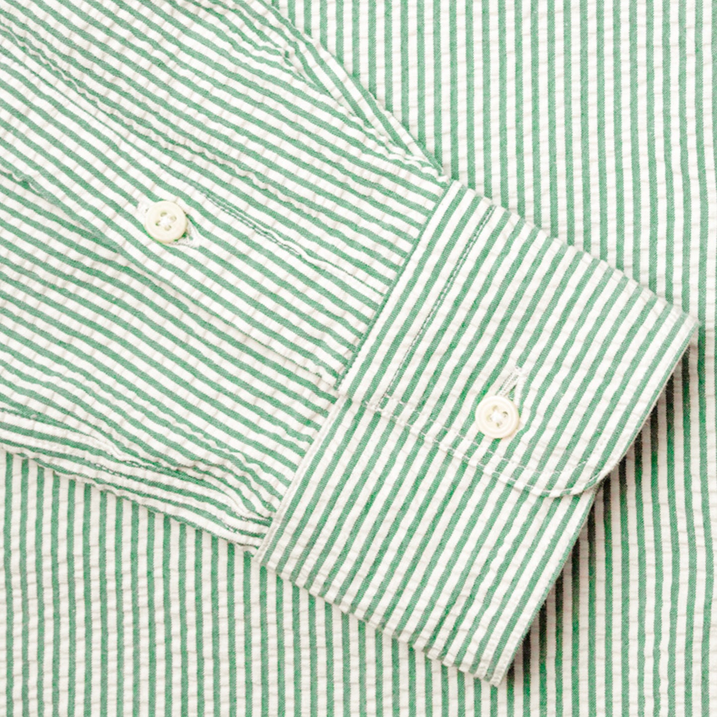 Seersucker Button-Down Stripe Shirt
