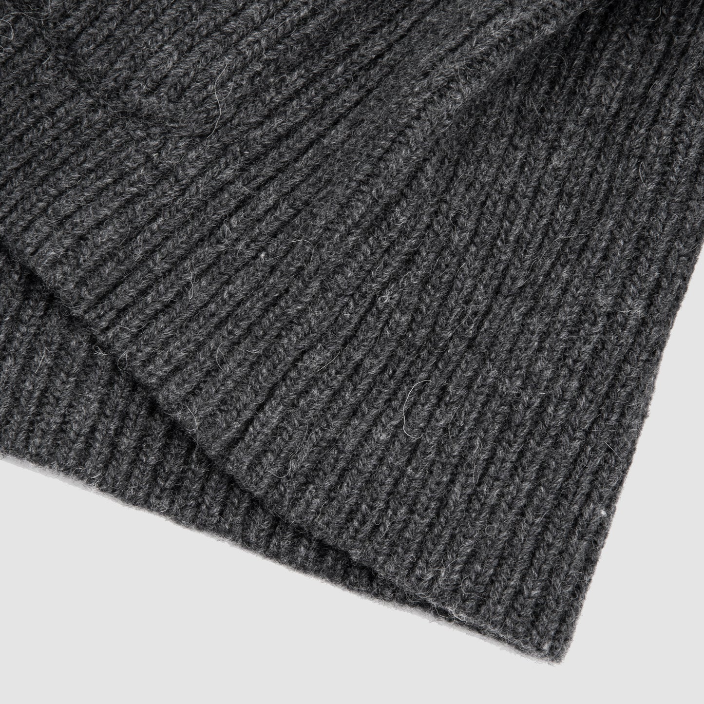 English Rib Sweater Jacket Dark Grey