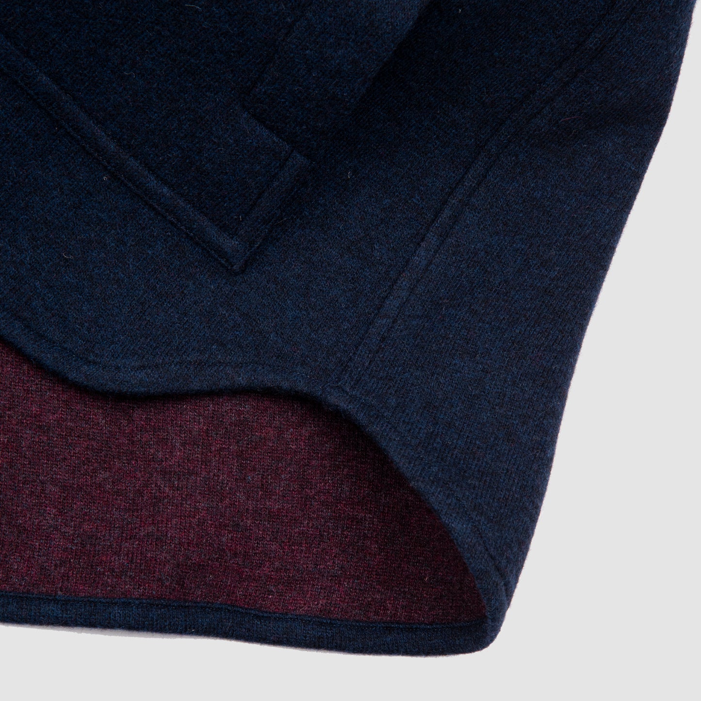 Double Face Cashmere Overshirt Navy