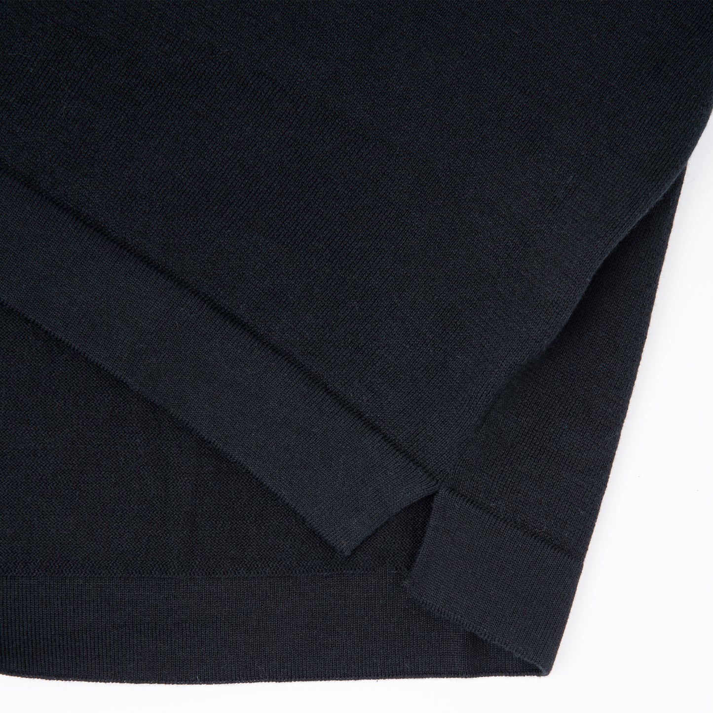 Knit Fine Gauge T-Shirt Black