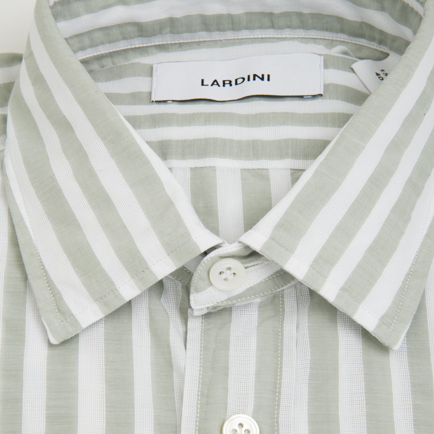 Cotton Stripped Shirt White and Green