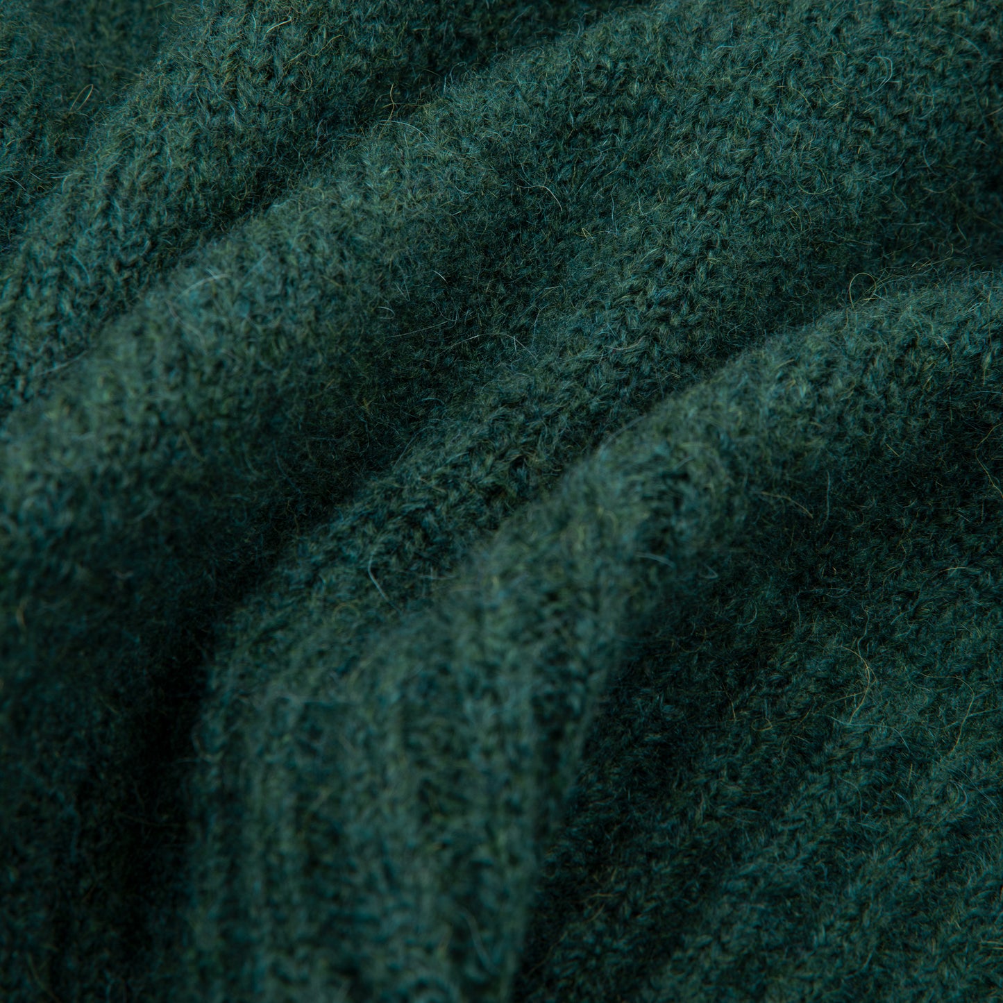 Crewneck Alpaca Wool Sweater - Green