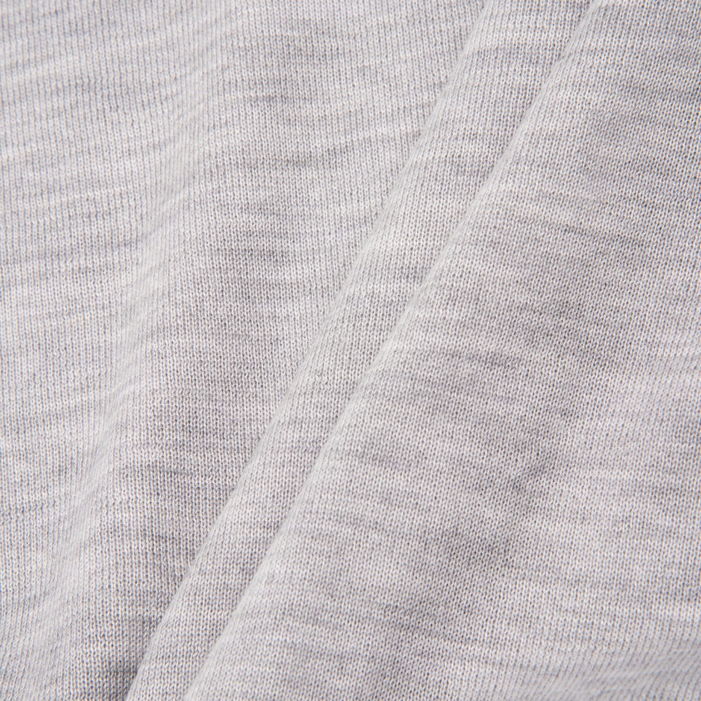 Cashmere Silk Crewneck Sweater Light Grey