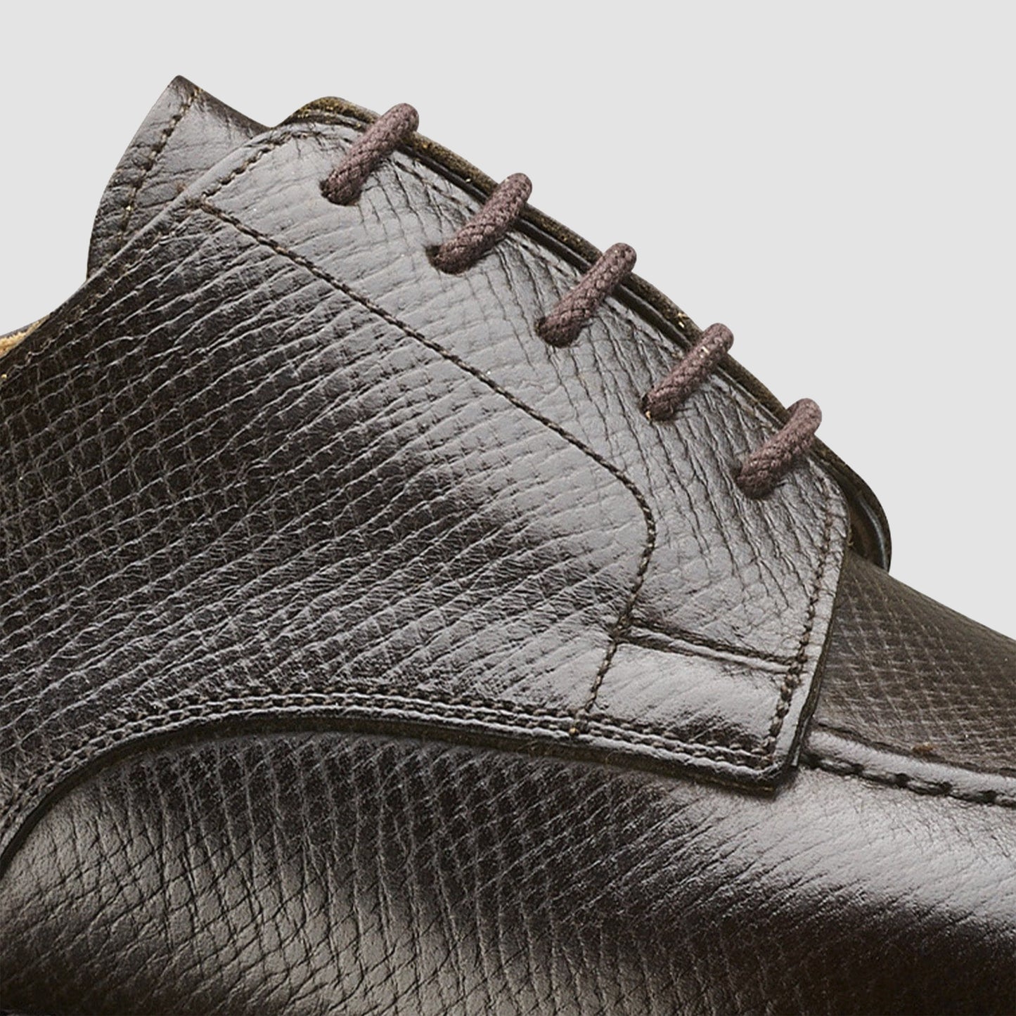 Denver, Dark Brown Hatch Grain Sides Vibram Cleated Sole