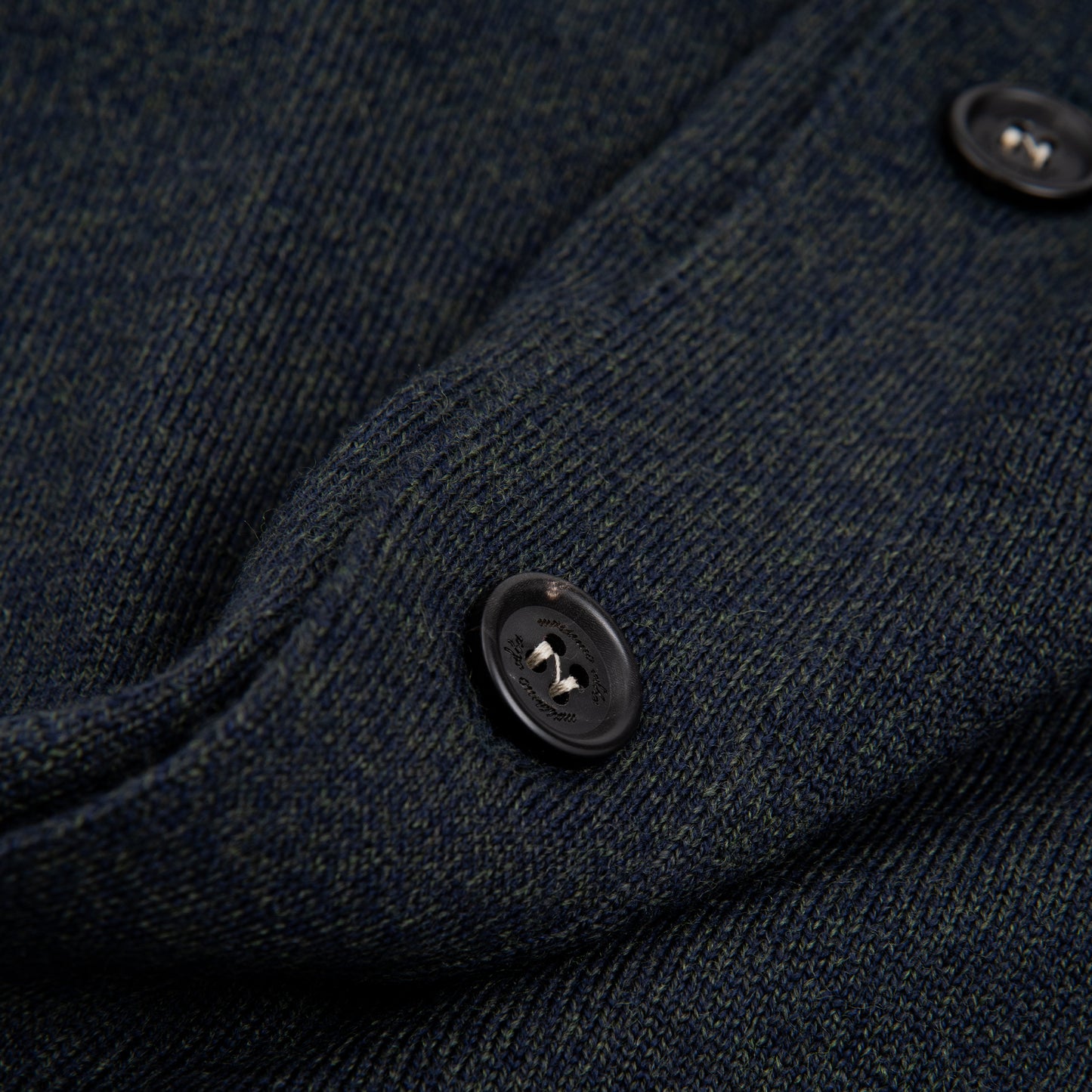 Wool Cardigan Sweater Dark Green