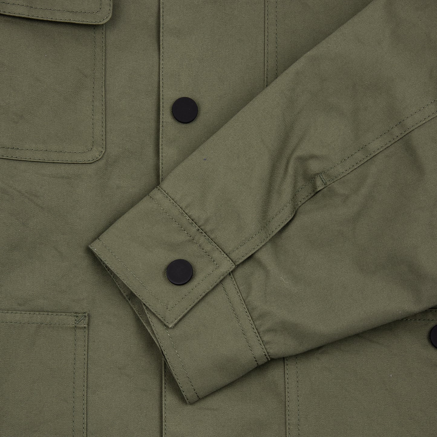 Technical Cotton Field Jacket Olive