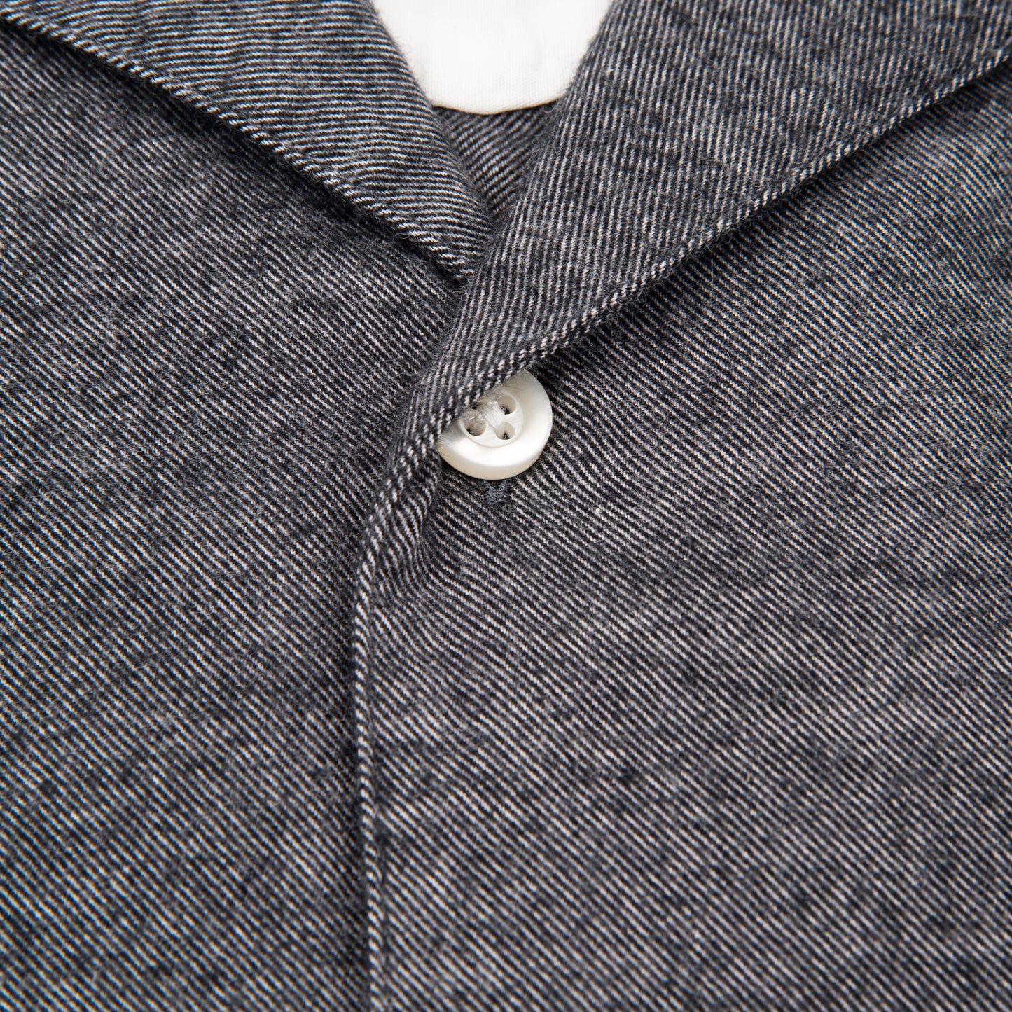 Twill with Two Pockets Sport Shirt Heather Grey