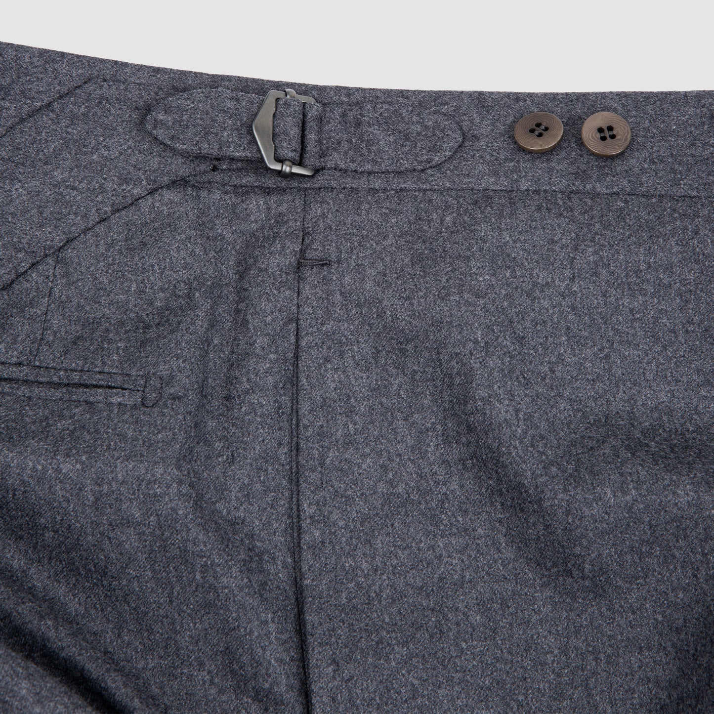Wool Cashmere Trousers with Side Tabs