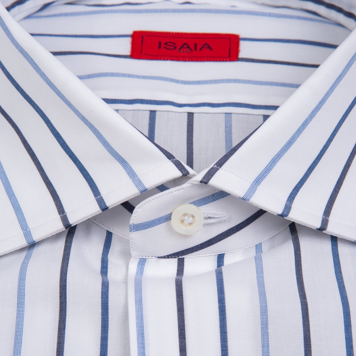 Striped Sport Shirt - White & Navy