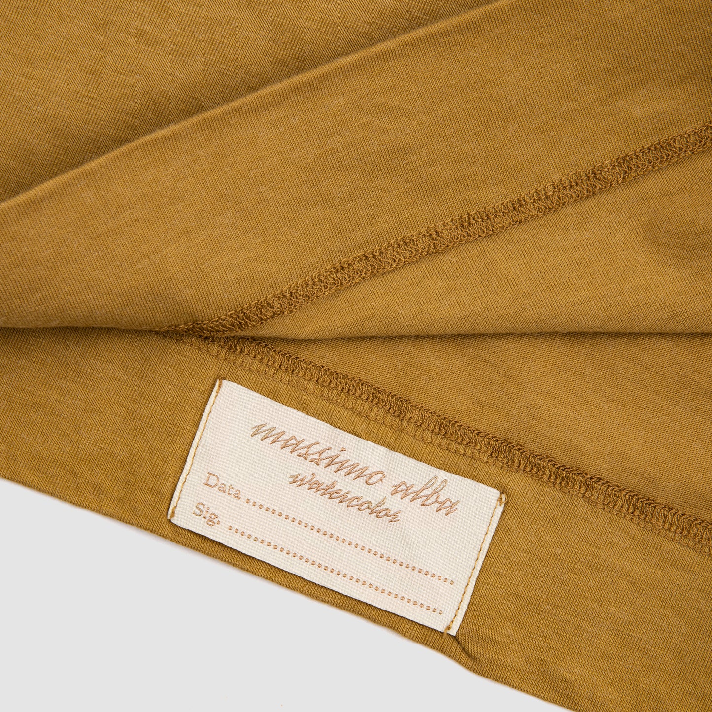 Long Sleeve cotton & Silk Polo Yellow