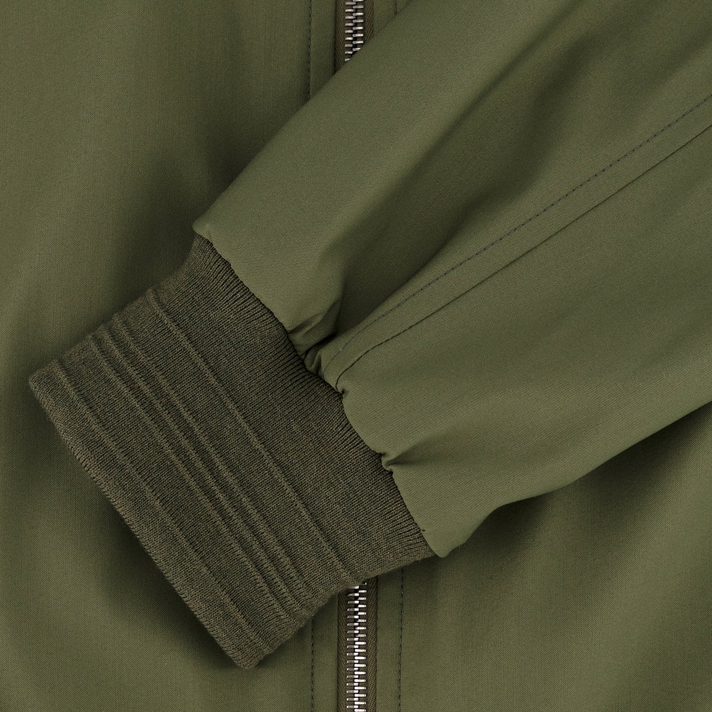 Wool Silk Stretch Bomber