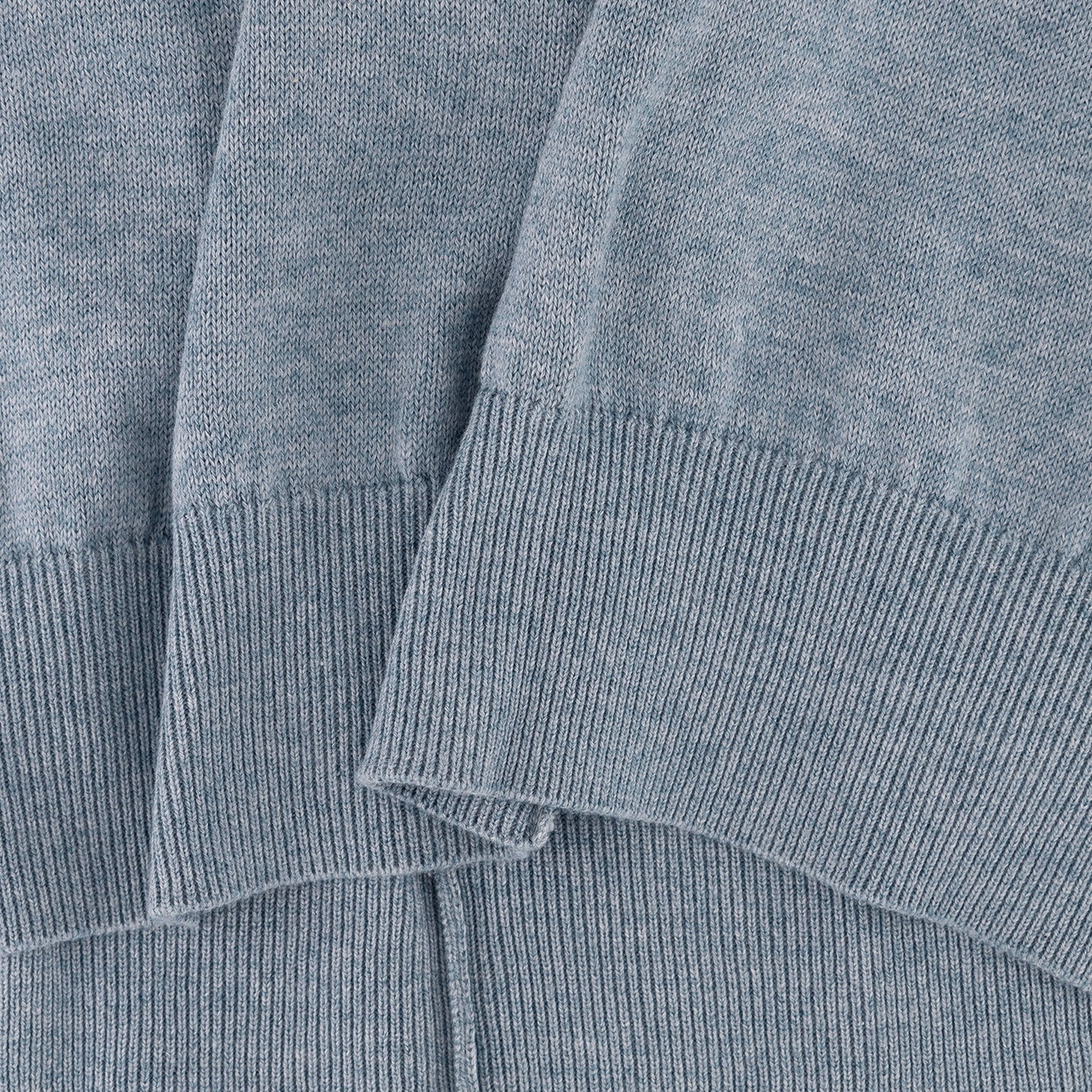 Cotton Cashmere Polo Blue Melagne
