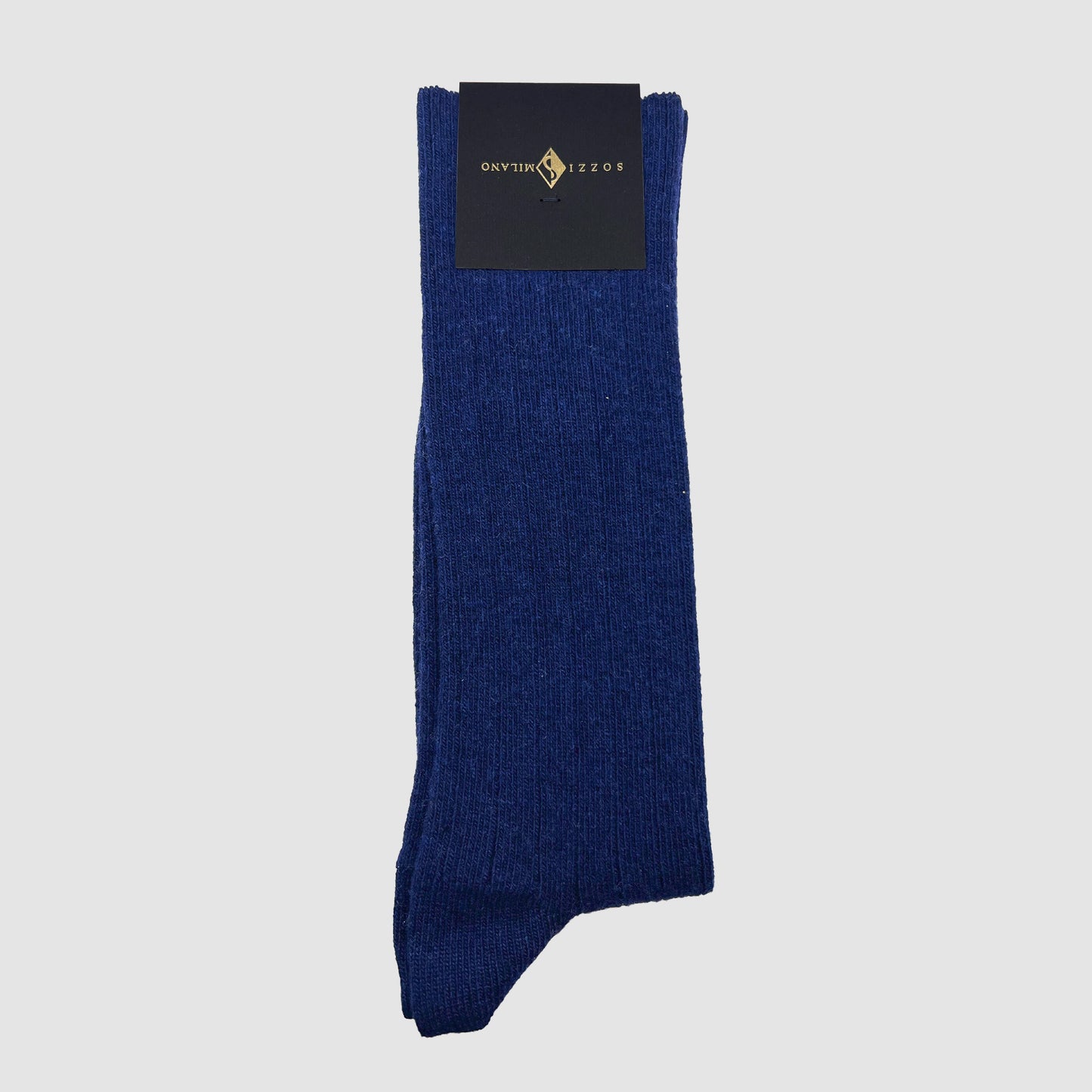 Ribbed SOCKS in cashmere and viscose - Navy