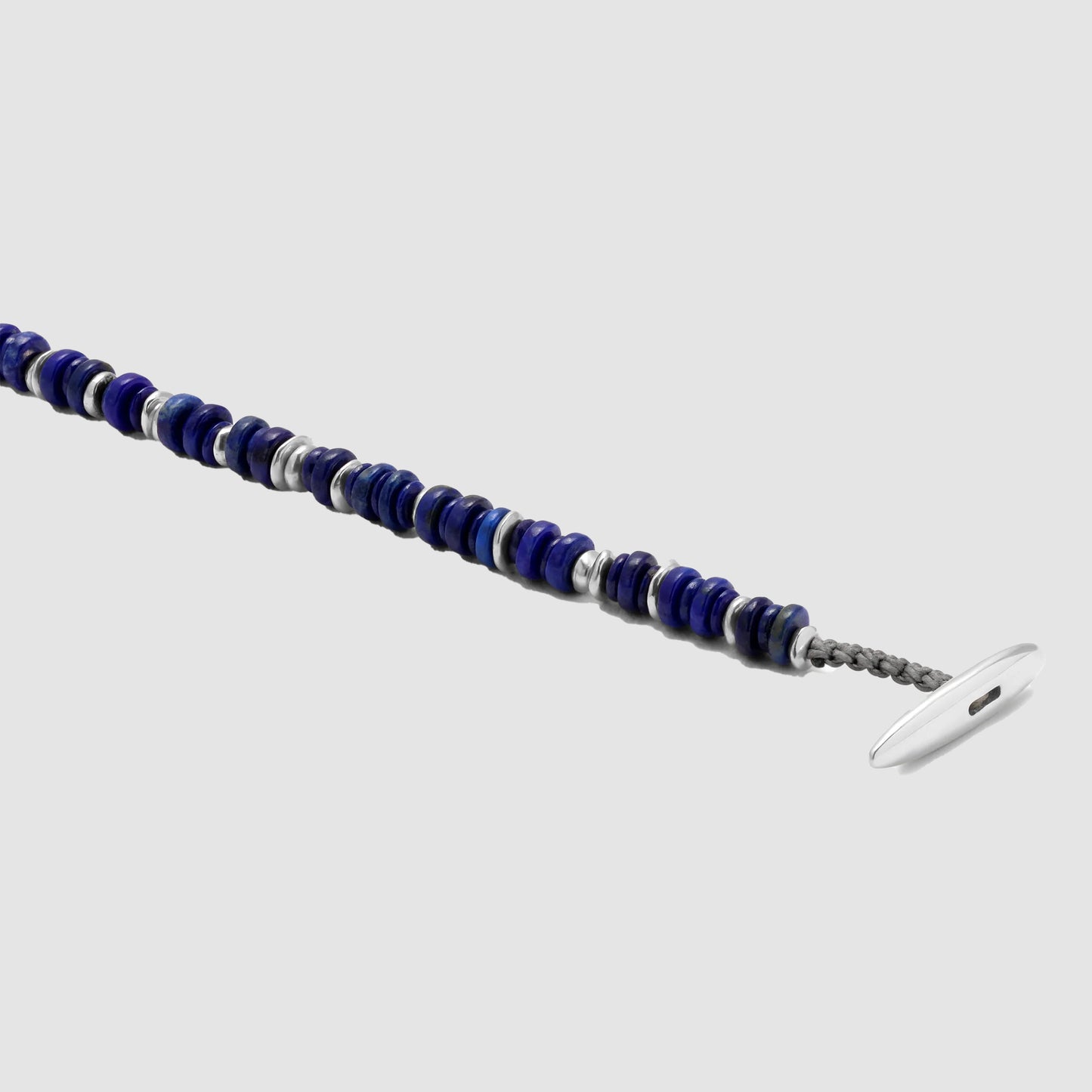 Pillon Necklace/Bracelet Three Wrap Lapis Sterling Silver