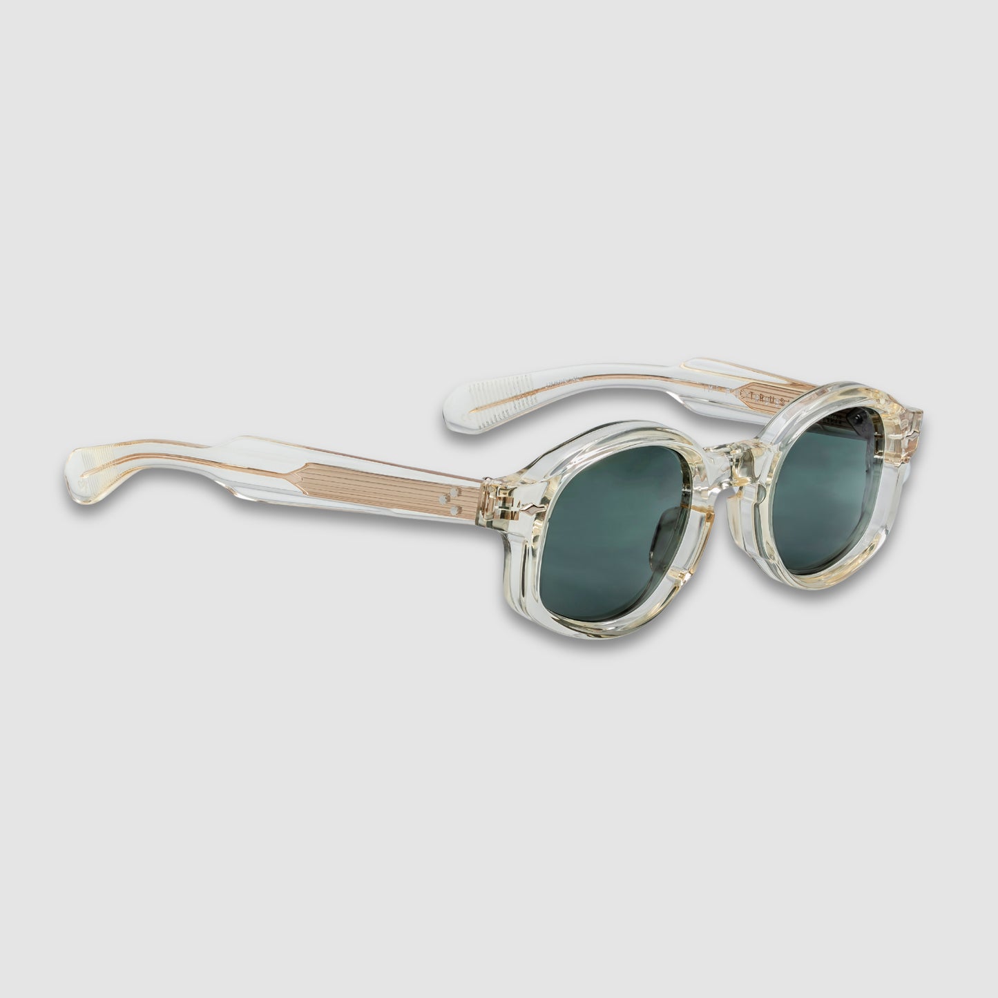 Petrus, Brut, Green Lenses, Sterlling Silver Hardwear