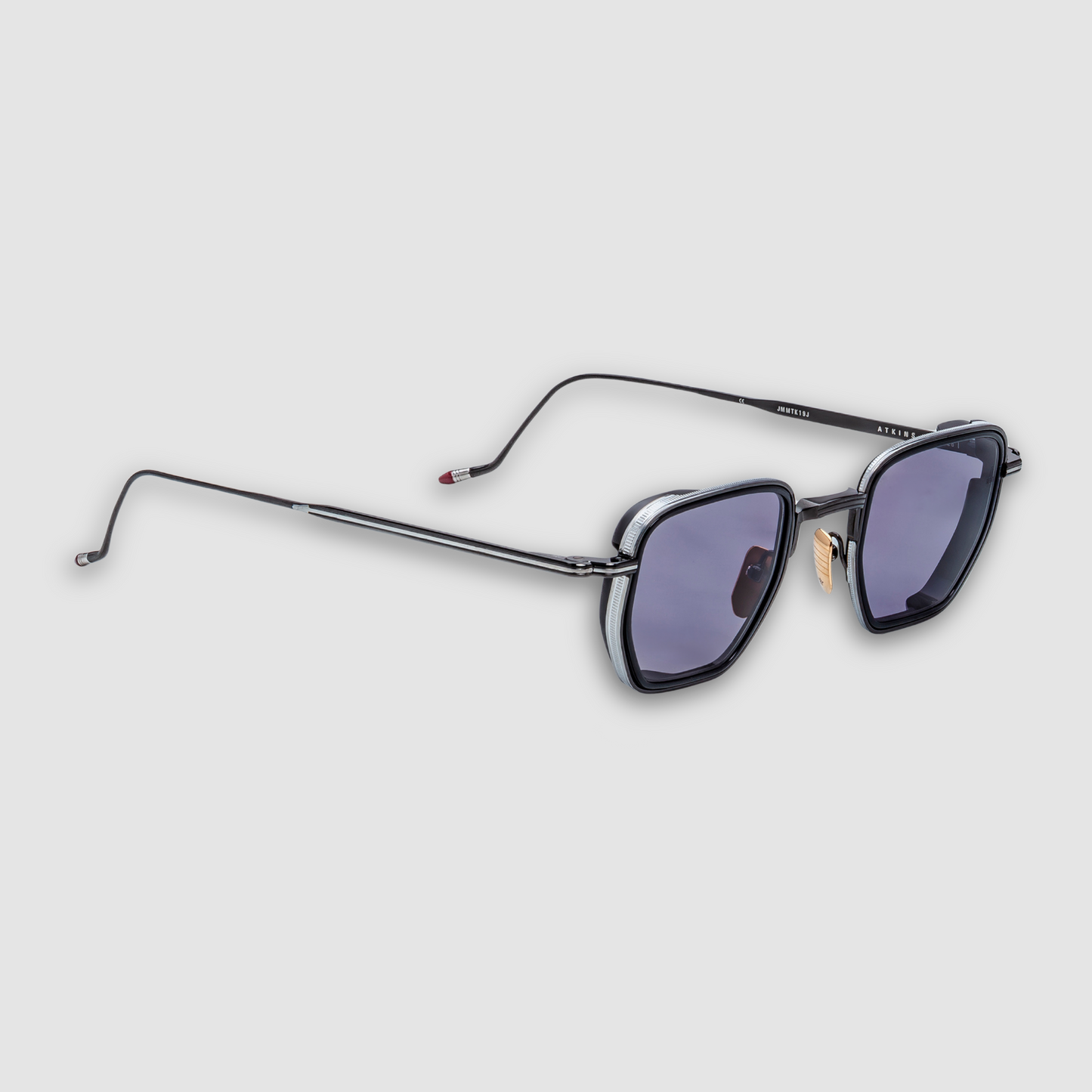 Atkins, Corbeau, Purple Lenses, Matte Black Beta Titanium Frame