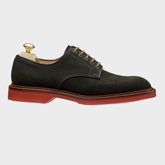 Cornell, Earth Green Suede, Red Rubber Sole