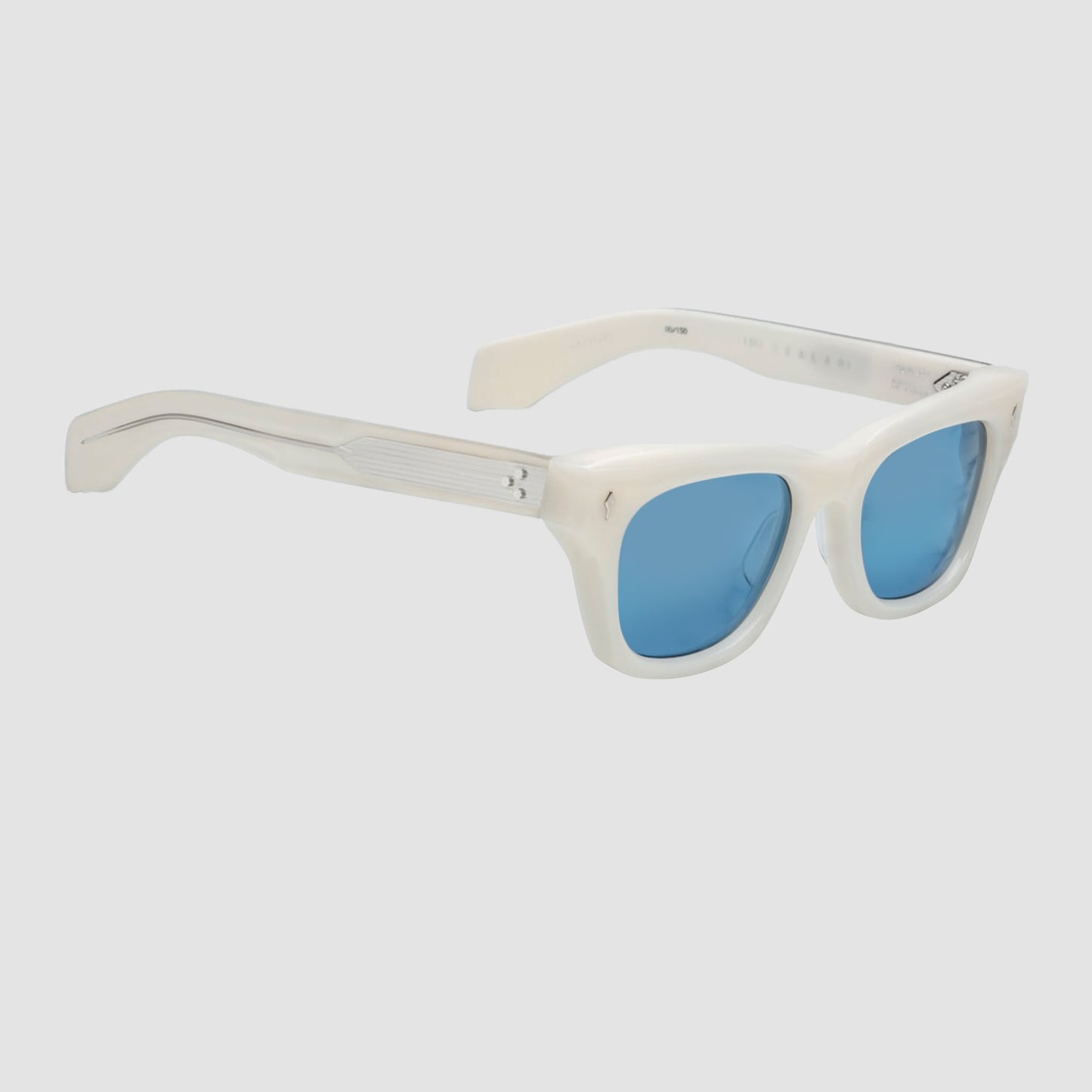 DEALAN, MYKONOS, Blue Lenses, Sterling Silver Hardwear