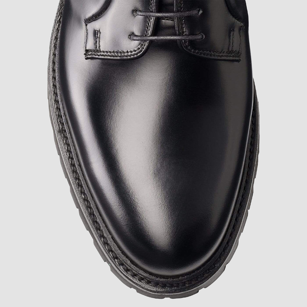 Lanark 3, Black Cavalry Calf Vibram Cleated Sole