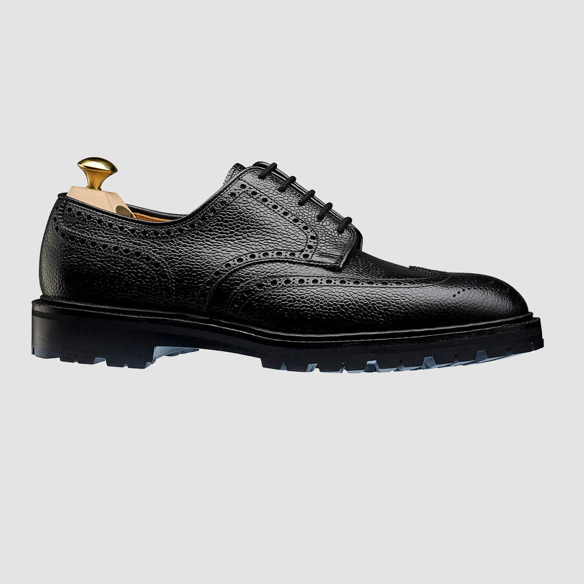 Rubber Sole Commando Sole Derby Shoes Country Brogues Commando
