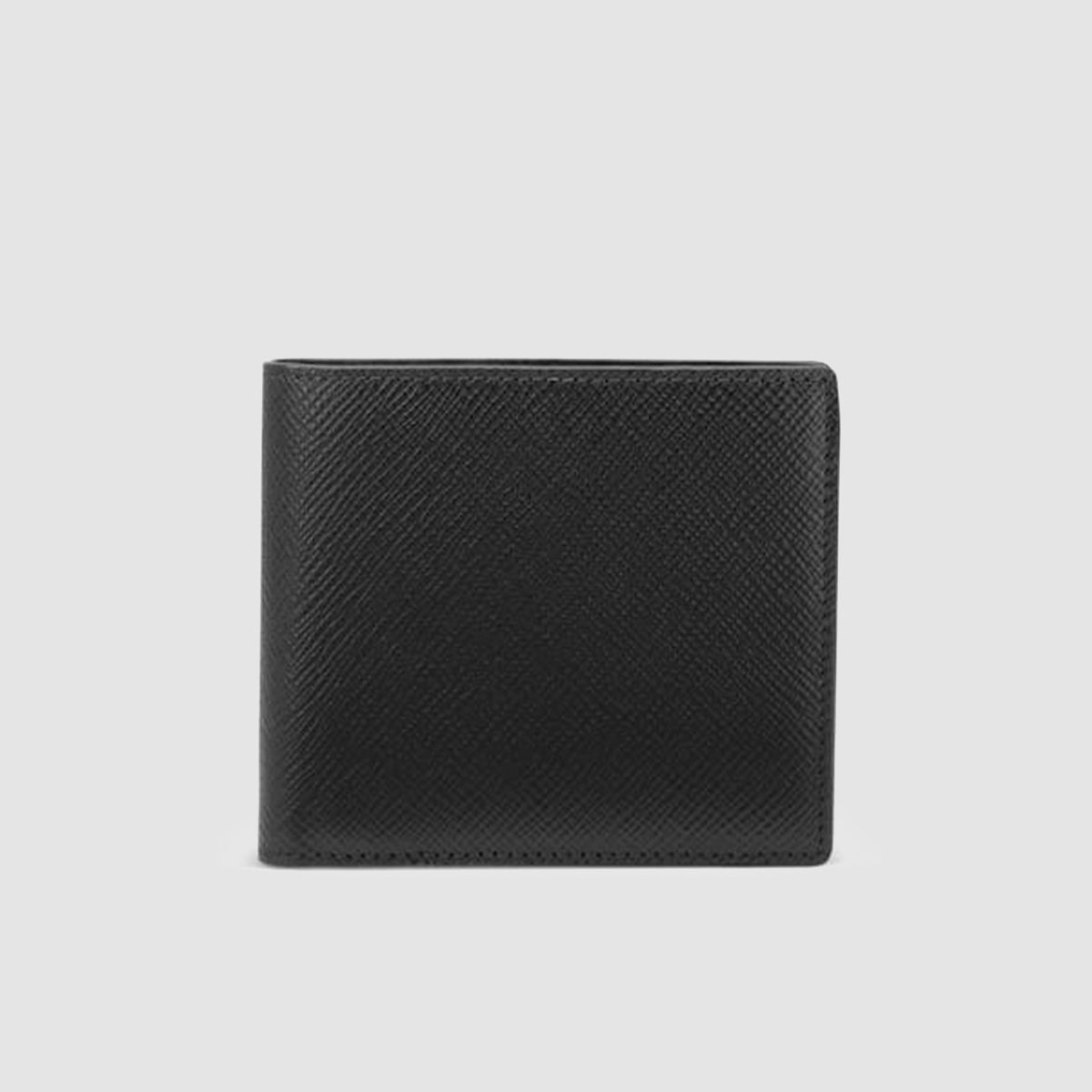 4 Card Slot Wallet with Coin Case in Panama - Black