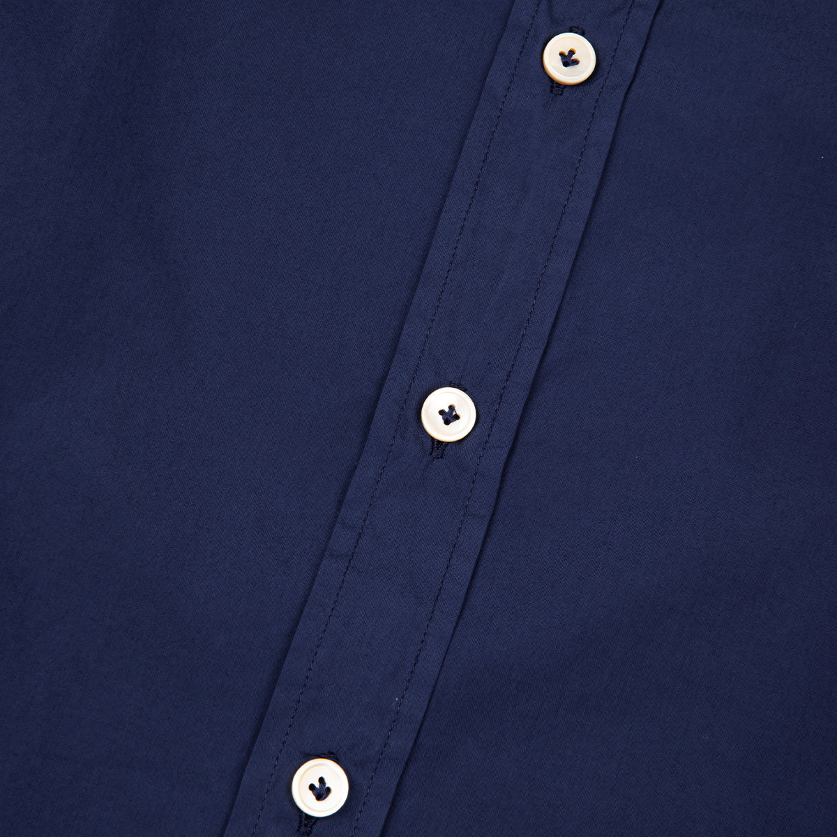 Navy Lightweight Cotton Shirt - Regular Fit